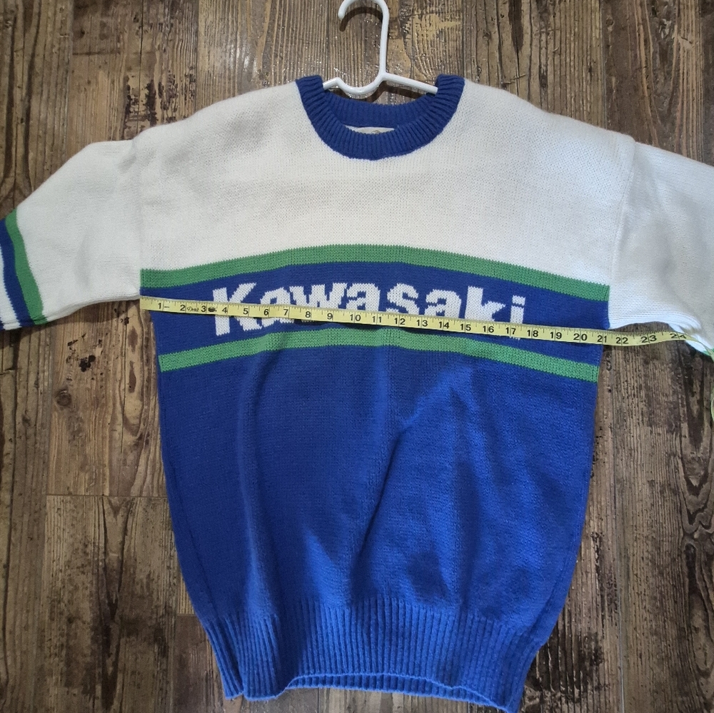 Vintage 1984 Kawasaki Wool Blend Sweater Adult Medium - Picture 4 of 8